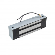 Электромагнитный замок AccordTec ML-300K с уголком, цвет Серебряный металлик