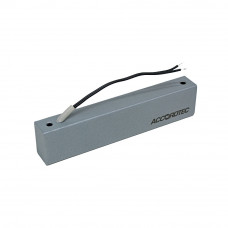 Электромагнитный замок AccordTec ML-300K с уголком, цвет Серебряный металлик