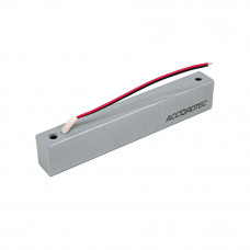 Электромагнитный замок AccordTec ML-100K с планкой, цвет Серебряный металлик