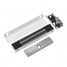 Электромагнитный замок AccordTec ML-100K с уголком, цвет Белый