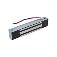 Электромагнитный замок AccordTec ML-180K с планкой, цвет Серебряный металлик