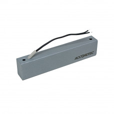 Электромагнитный замок AccordTec ML-180K с планкой, цвет Серебряный металлик