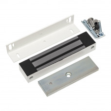 Электромагнитный замок AccordTec ML-295K с уголком, цвет Белый