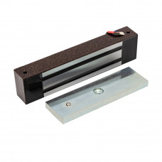 Электромагнитный замок AccordTec ML-400 KB-2 с уголком, цвет коричневый